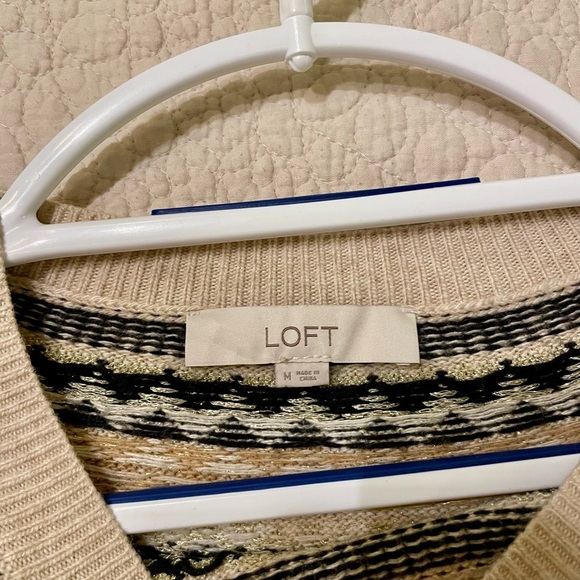 Women's Beige Patterned Sweater - Picture 2 of 2